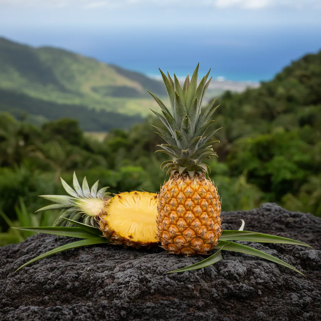 Ananas Victoria de La Réunion — illustration générée par IA