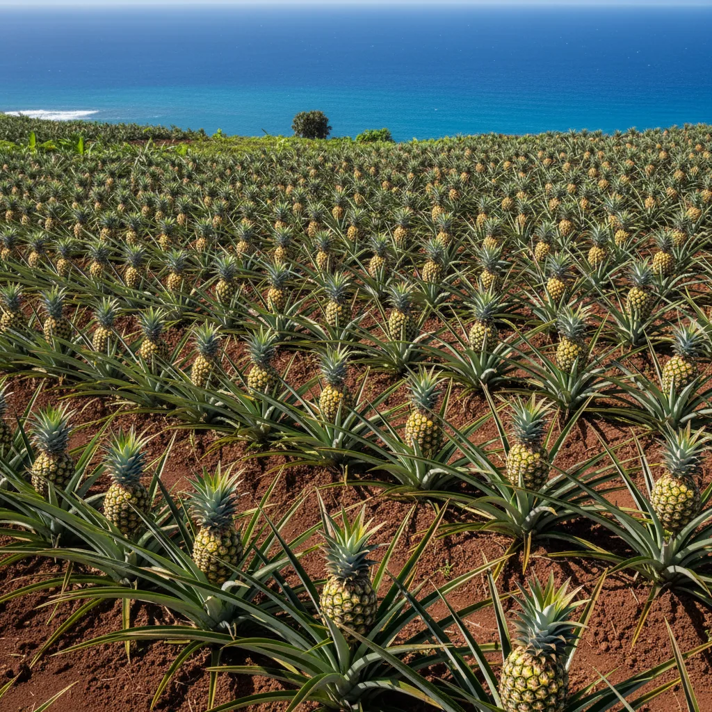 Ananas Victoria de La Réunion — illustration générée par IA