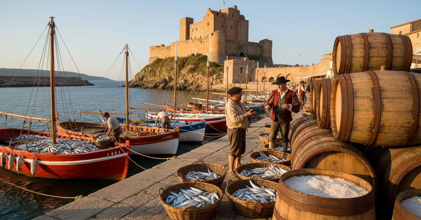 Anchois de Collioure — illustration générée par IA