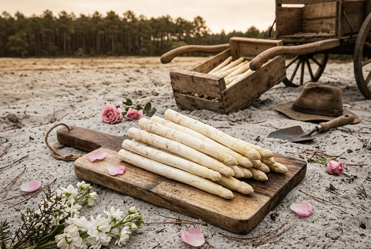 Asperge des sables des Landes — illustration générée par IA