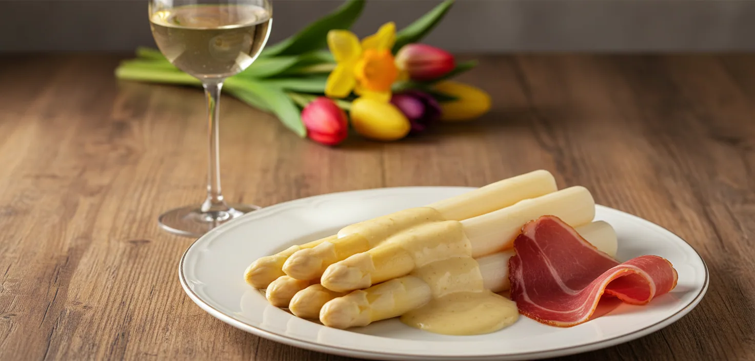 Asperges d'Alsace — illustration générée par IA