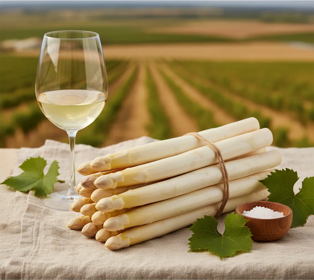 Asperges du Blayais — illustration générée par IA