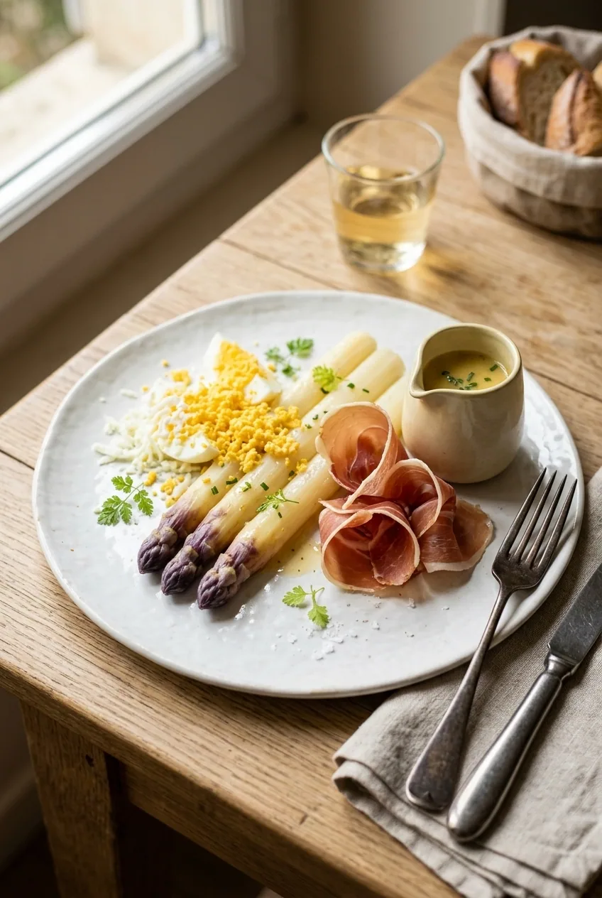 Asperges du Blayais — illustration générée par IA