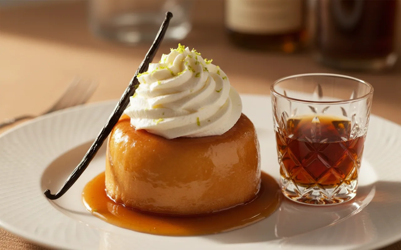 Baba au rhum — illustration générée par IA