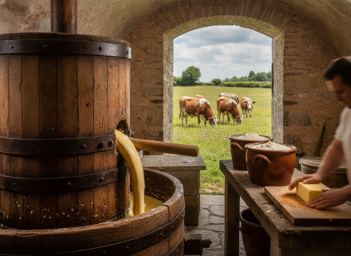 Beurre Charentes-Poitou — illustration générée par IA