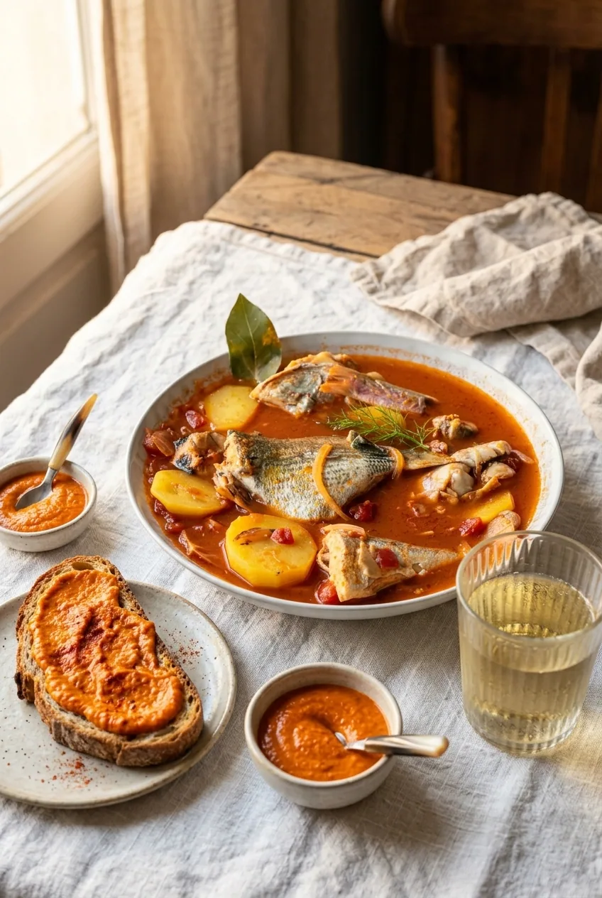 Bouillabaisse — illustration générée par IA