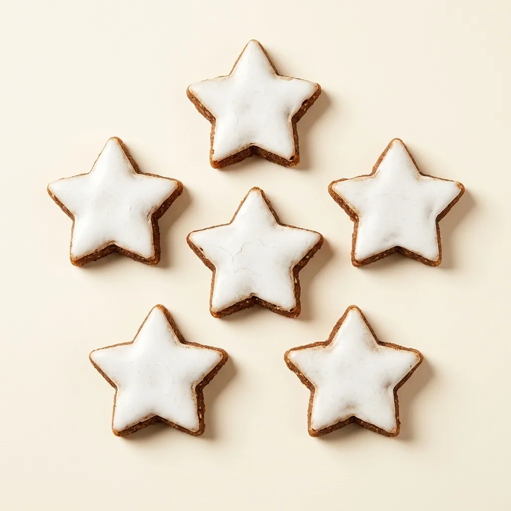 Zimtsterne (Étoiles à la cannelle) — illustration générée par IA