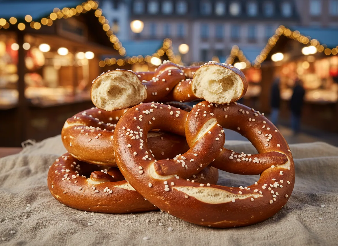 Bretzel alsacien — illustration générée par IA