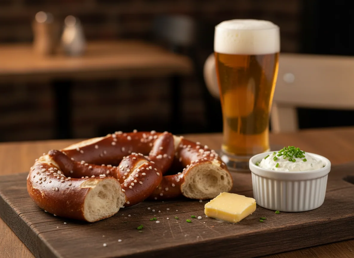 Bretzel alsacien — illustration générée par IA