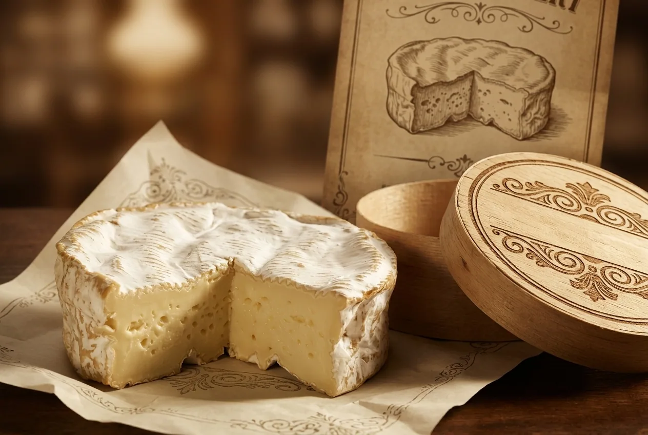 Camembert de Normandie — illustration générée par IA