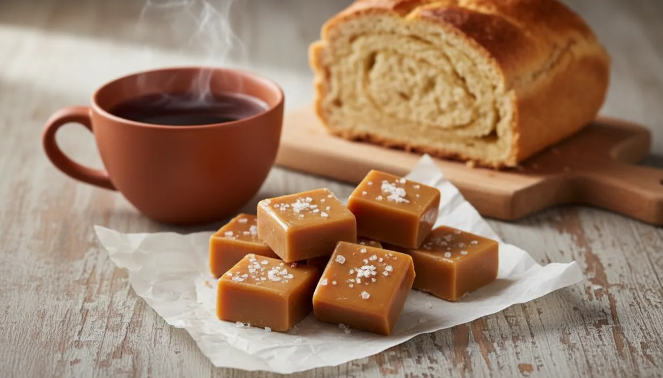 Caramel au beurre salé — illustration générée par IA