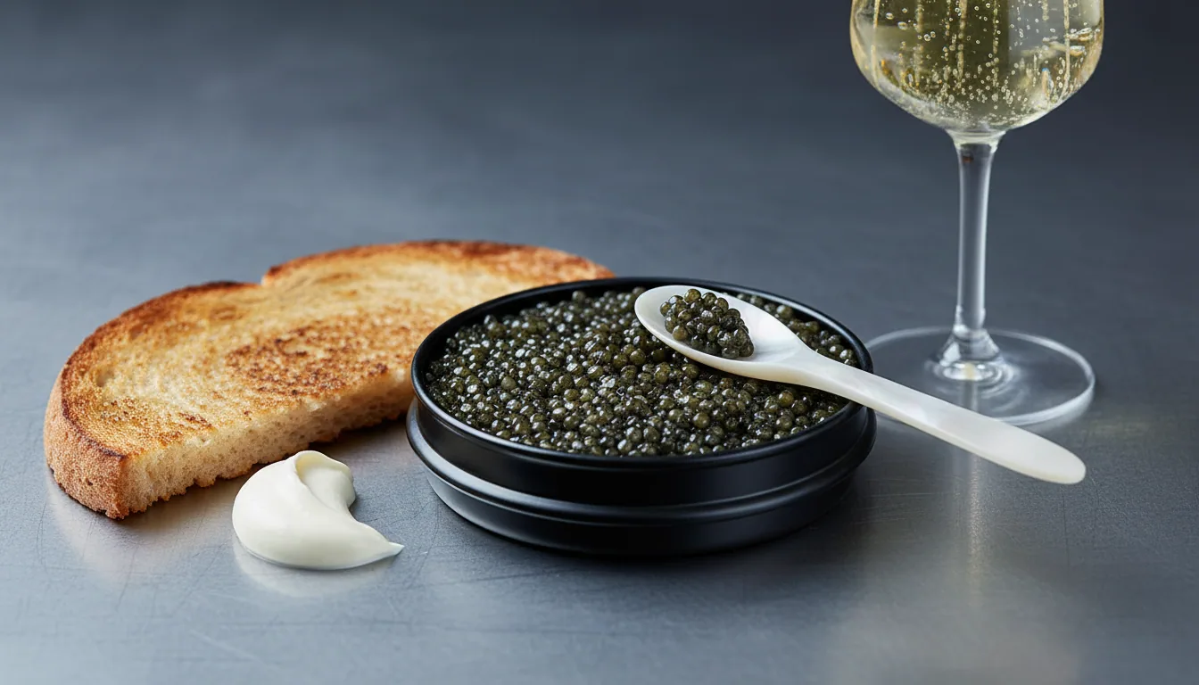 Caviar d'Aquitaine — illustration générée par IA