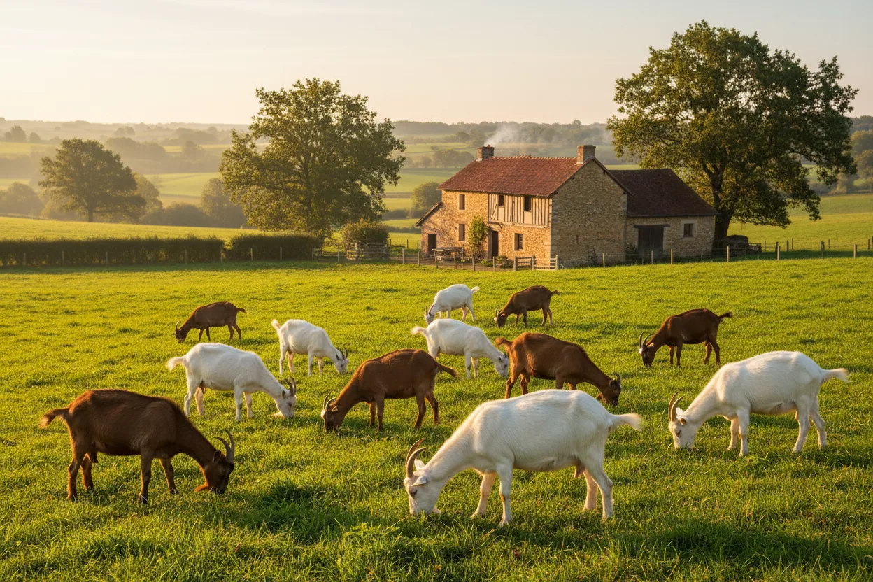 Charolais (fromage) — illustration générée par IA