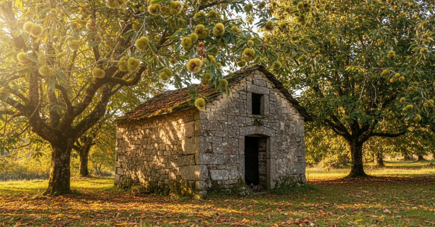 Châtaigne du Limousin — illustration générée par IA