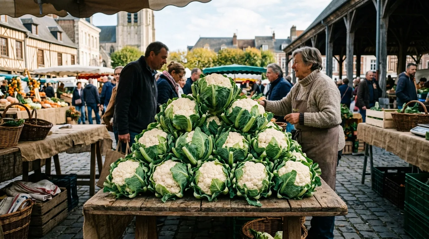 Chou-fleur de Saint-Omer — illustration générée par IA
