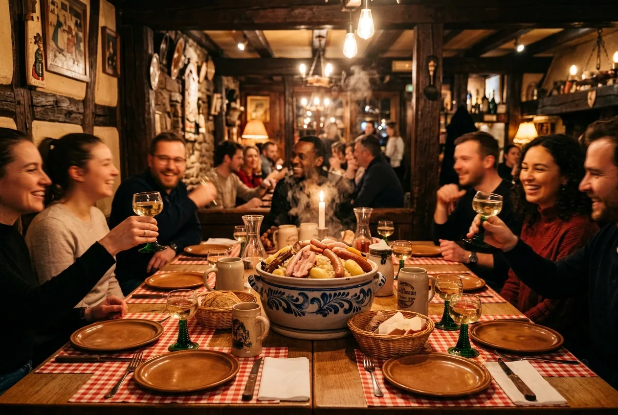 Choucroute d'Alsace — illustration générée par IA