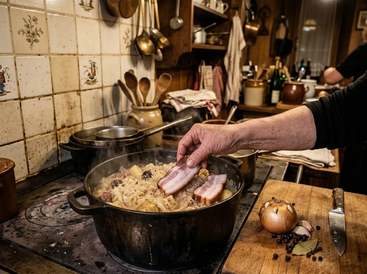 Choucroute garnie — illustration générée par IA