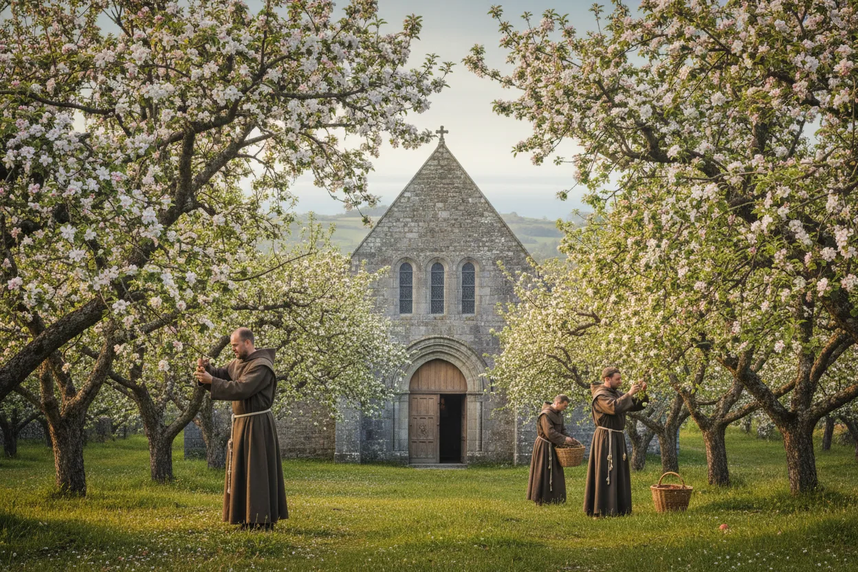 Cidre de Bretagne — illustration générée par IA