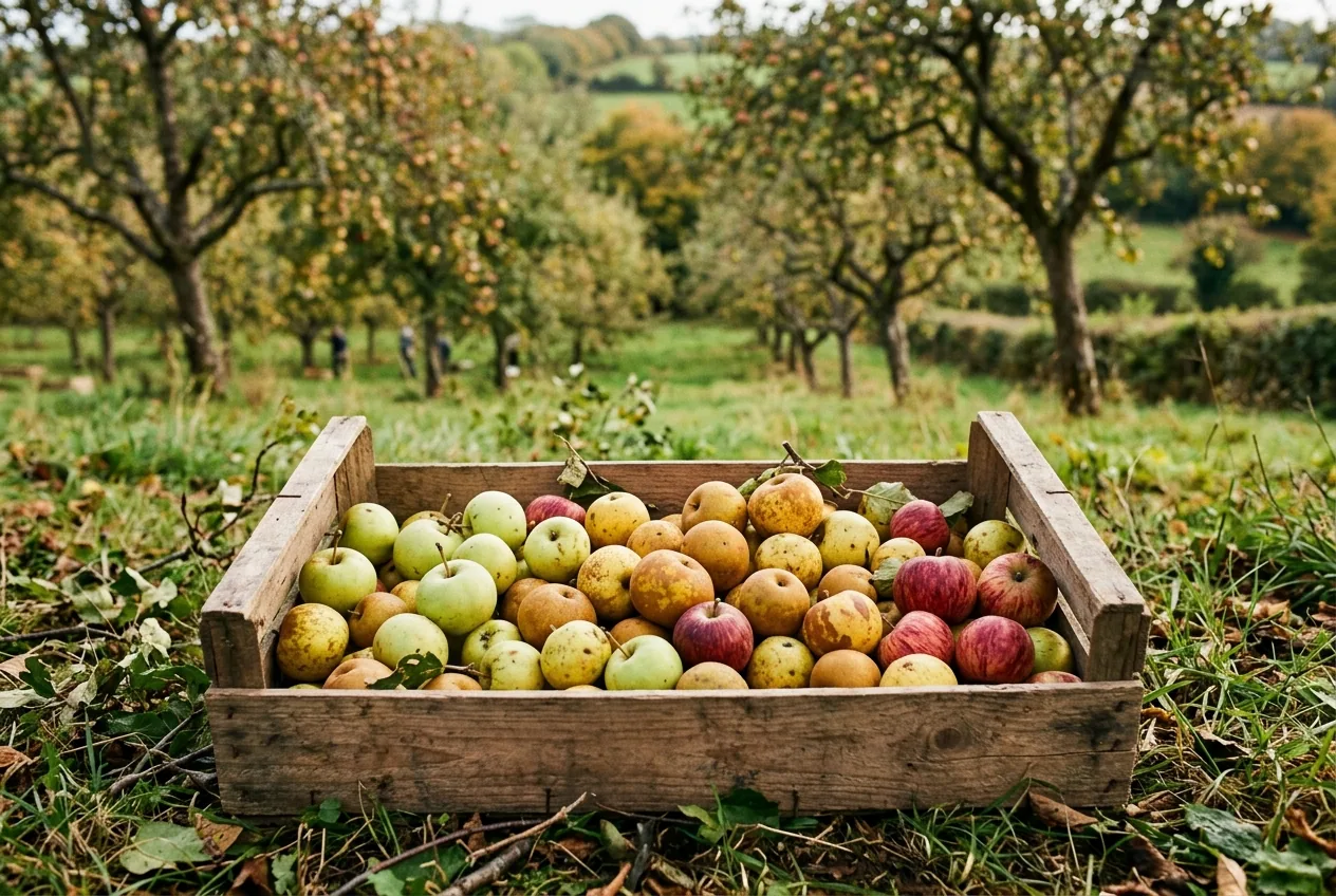 Cidre Cotentin — illustration générée par IA