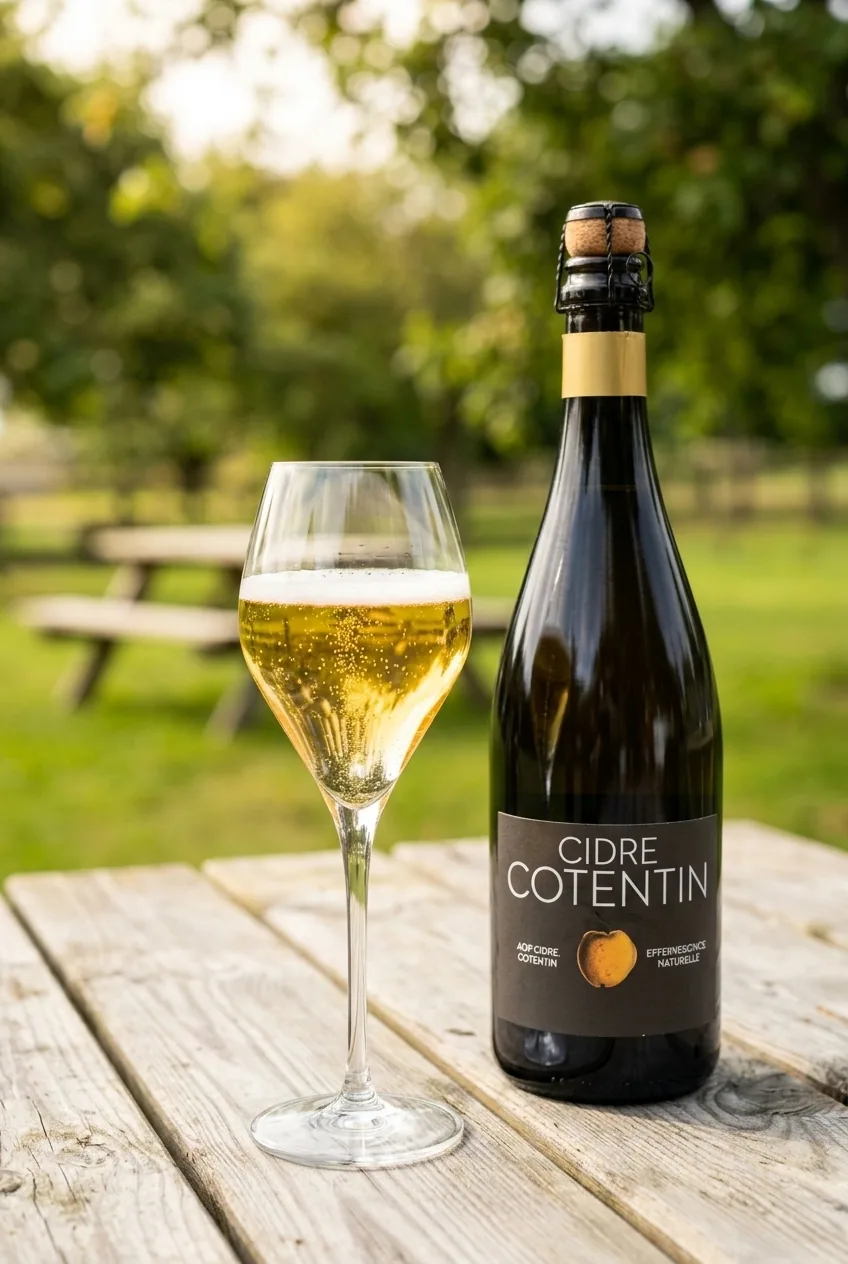 Cidre Cotentin — illustration générée par IA