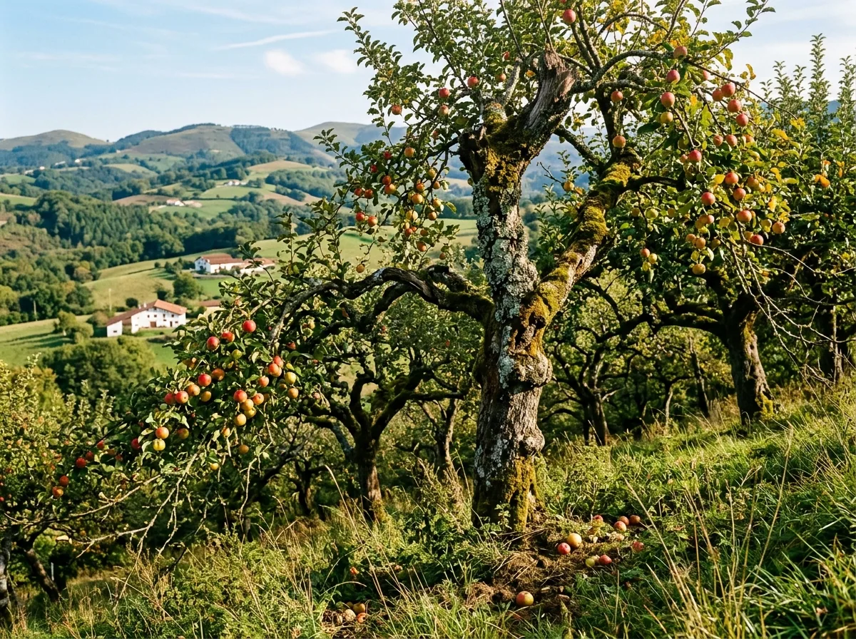 Cidre du Pays Basque — illustration générée par IA