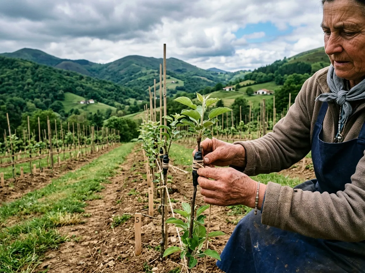 Cidre du Pays Basque — illustration générée par IA