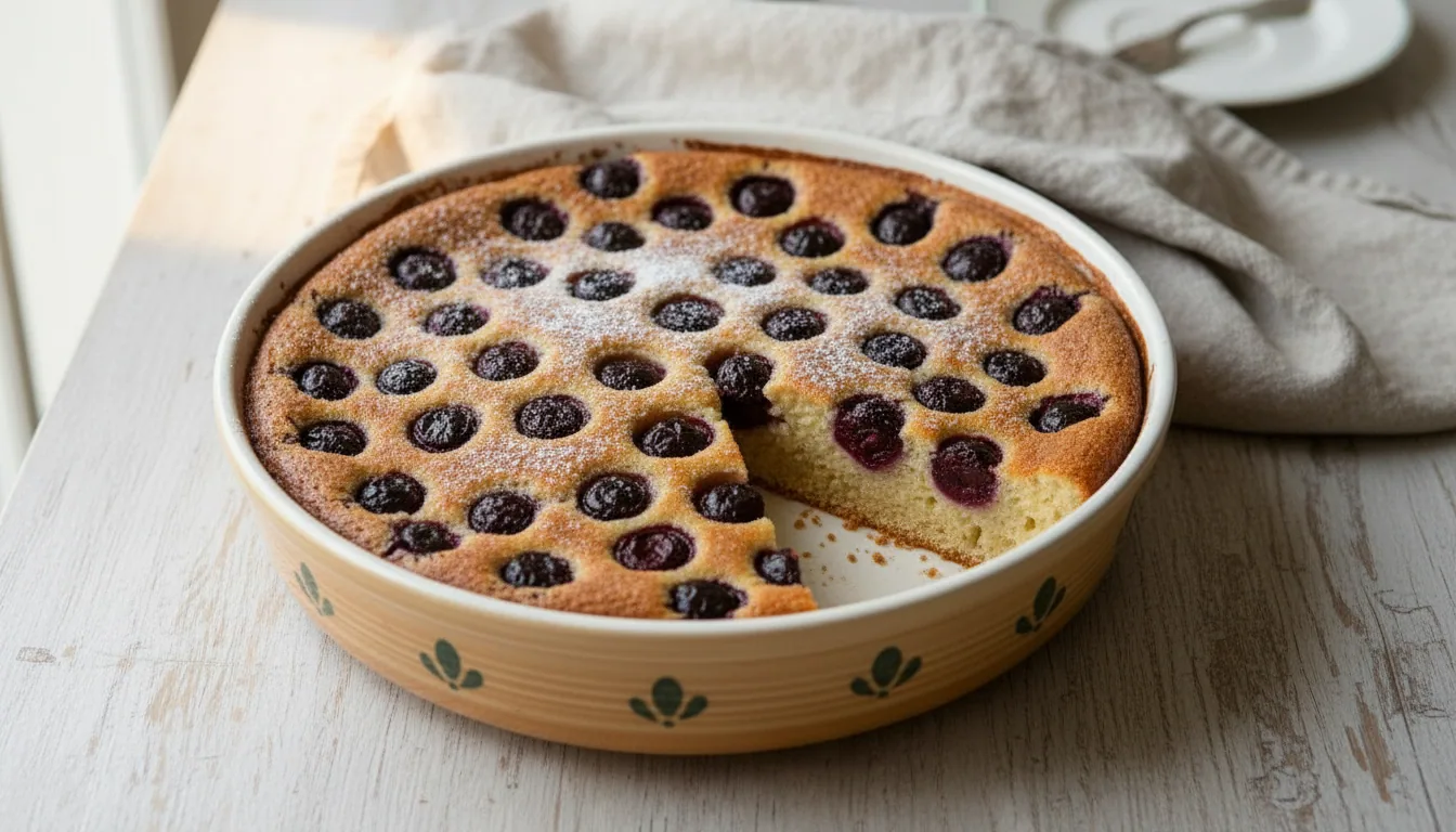 Clafoutis limousin — illustration générée par IA