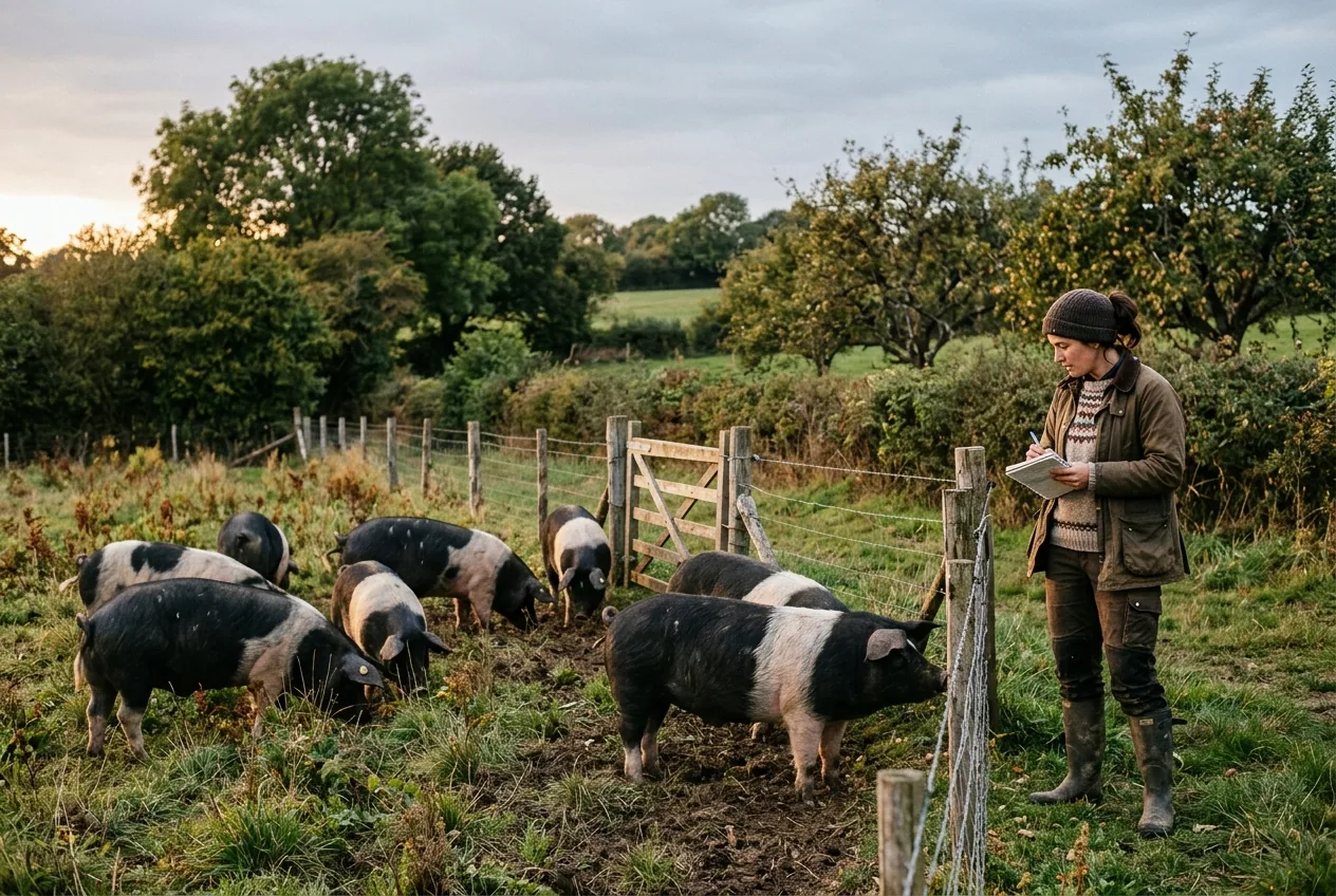 Cochon de Bayeux — illustration générée par IA