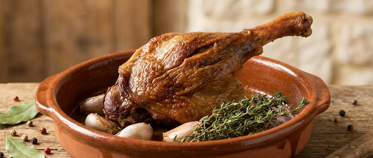 Confit d'oie du Sud-Ouest — illustration générée par IA