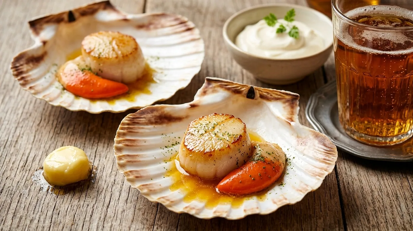 Coquille Saint-Jacques de Normandie — AI-generated illustration