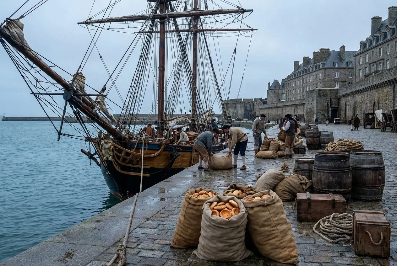 Craquelin de Saint-Malo — illustration générée par IA