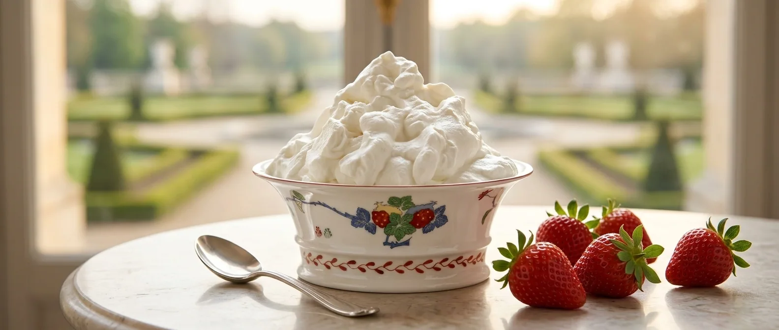Crème Chantilly — illustration générée par IA