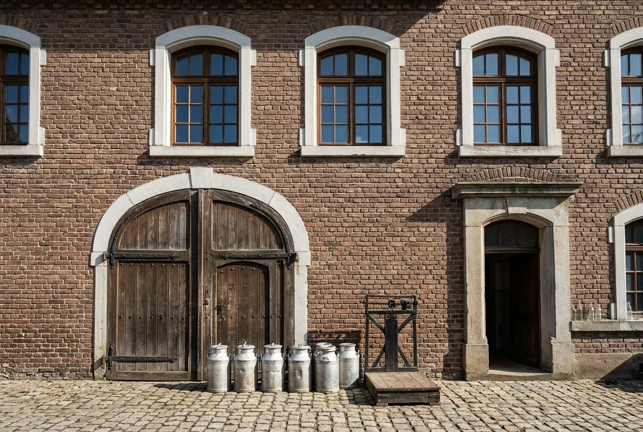Crème fraîche fluide d'Alsace — illustration générée par IA