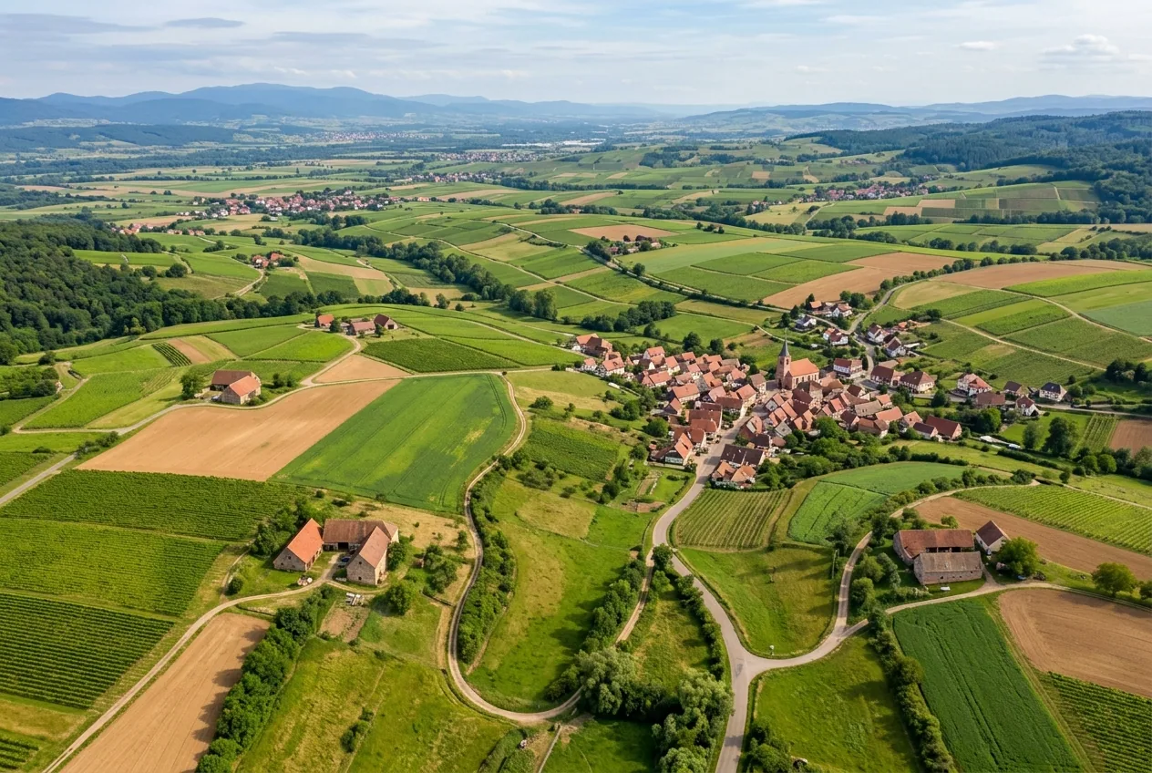 Crème fraîche fluide d'Alsace — illustration générée par IA
