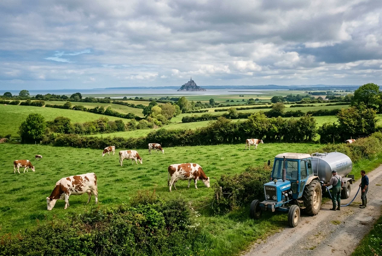 Crémeux du Mont-Saint-Michel — illustration générée par IA