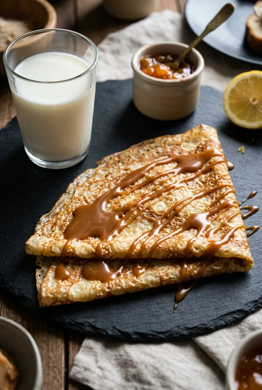 Crêpe bretonne — illustration générée par IA
