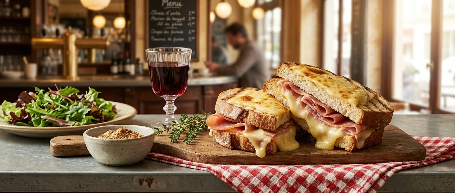 Croque-monsieur — illustration générée par IA