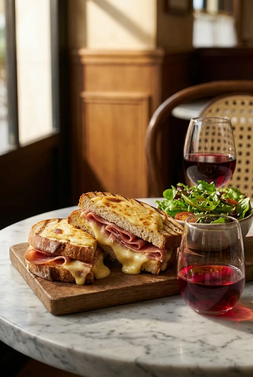 Croque-monsieur — illustration générée par IA
