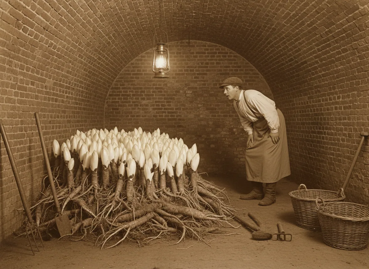 Endive de pleine terre — illustration générée par IA