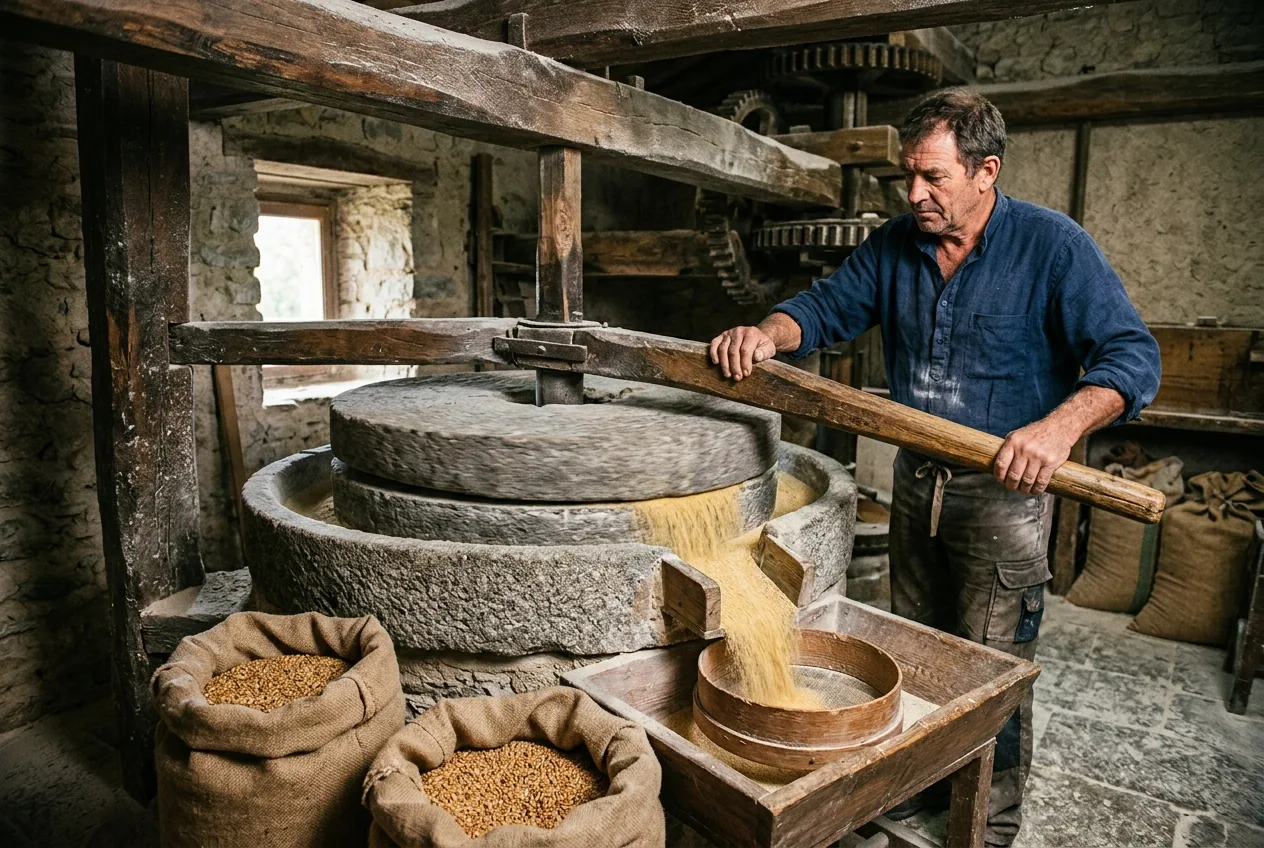 Farine de petit épeautre de Haute Provence — illustration générée par IA