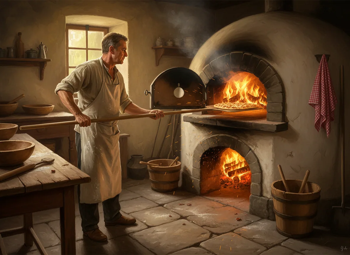 Flammekueche — illustration générée par IA
