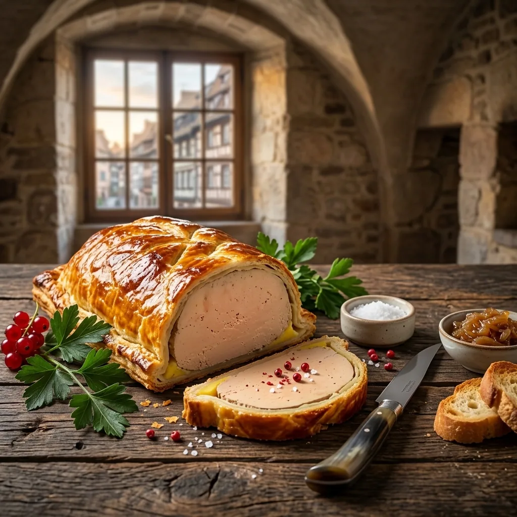Foie gras d'Alsace — illustration générée par IA