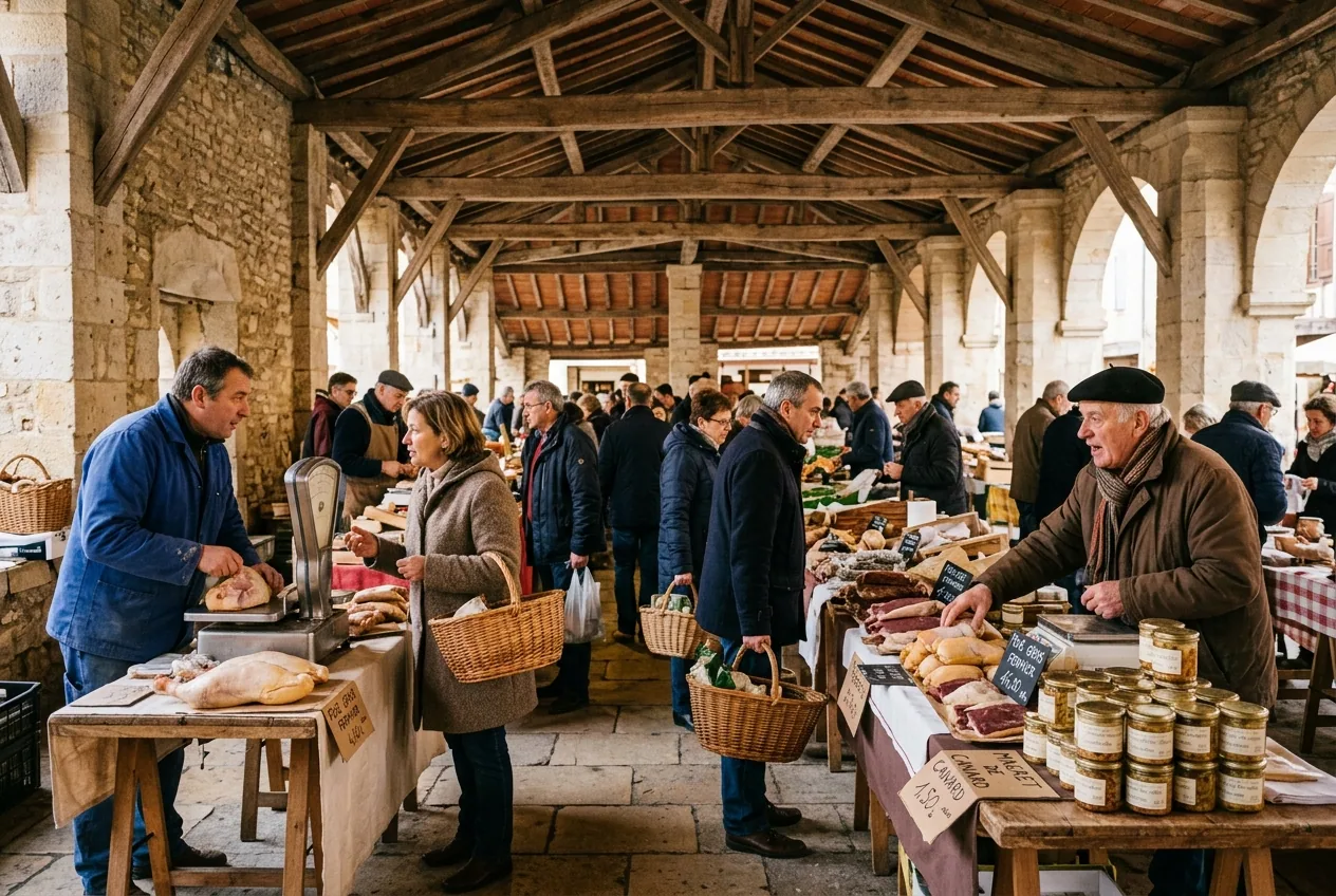 Canard à foie gras du Sud-Ouest — illustration générée par IA