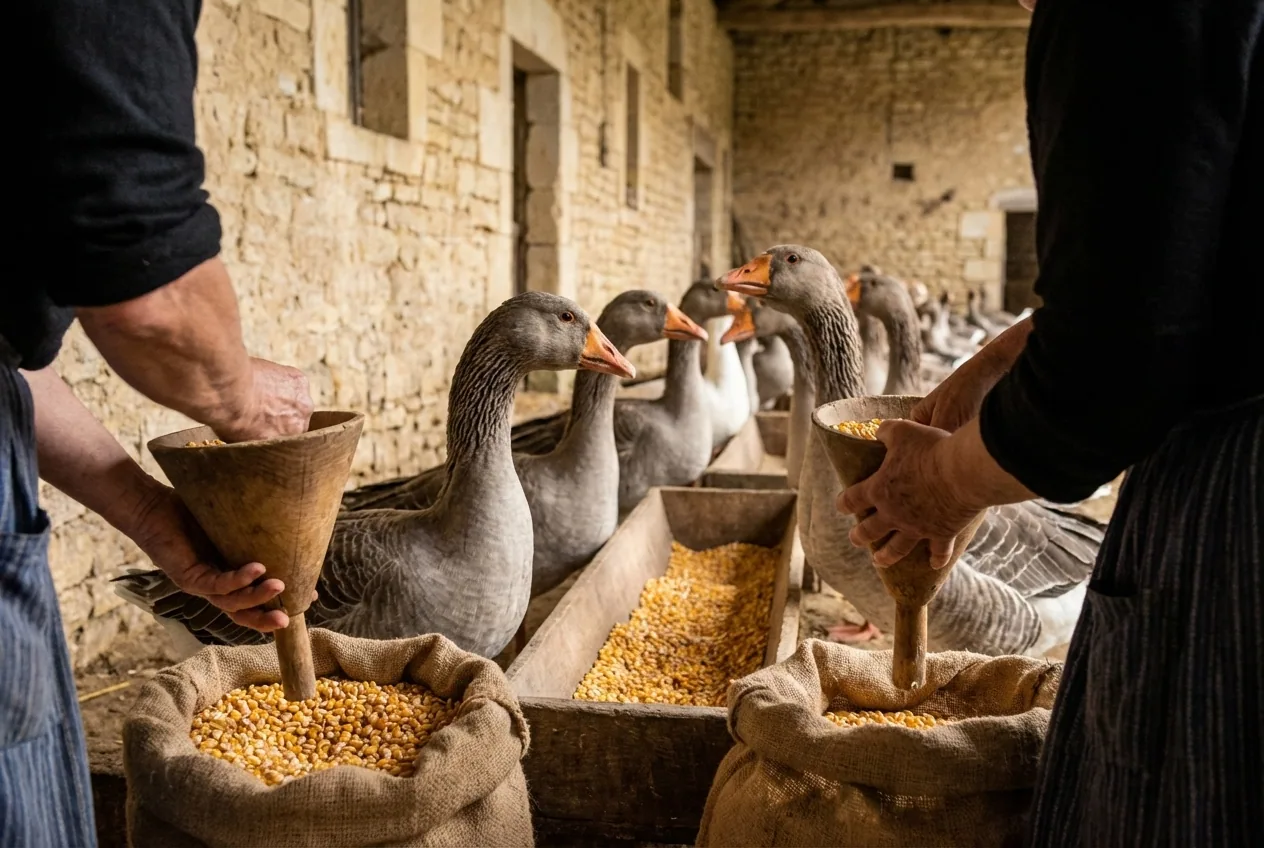 Canard à foie gras du Sud-Ouest — illustration générée par IA