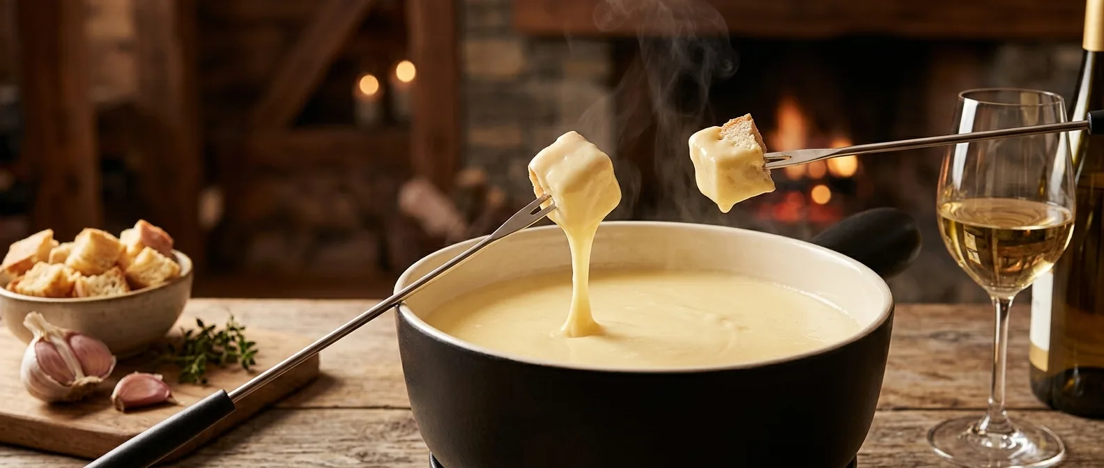 Fondue savoyarde — illustration générée par IA