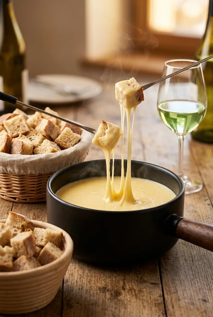Fondue savoyarde — illustration générée par IA