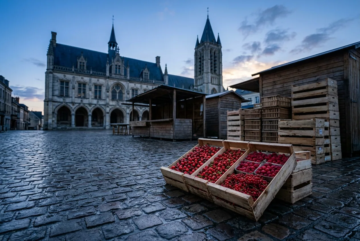 Fruits rouges de Noyon — illustration générée par IA