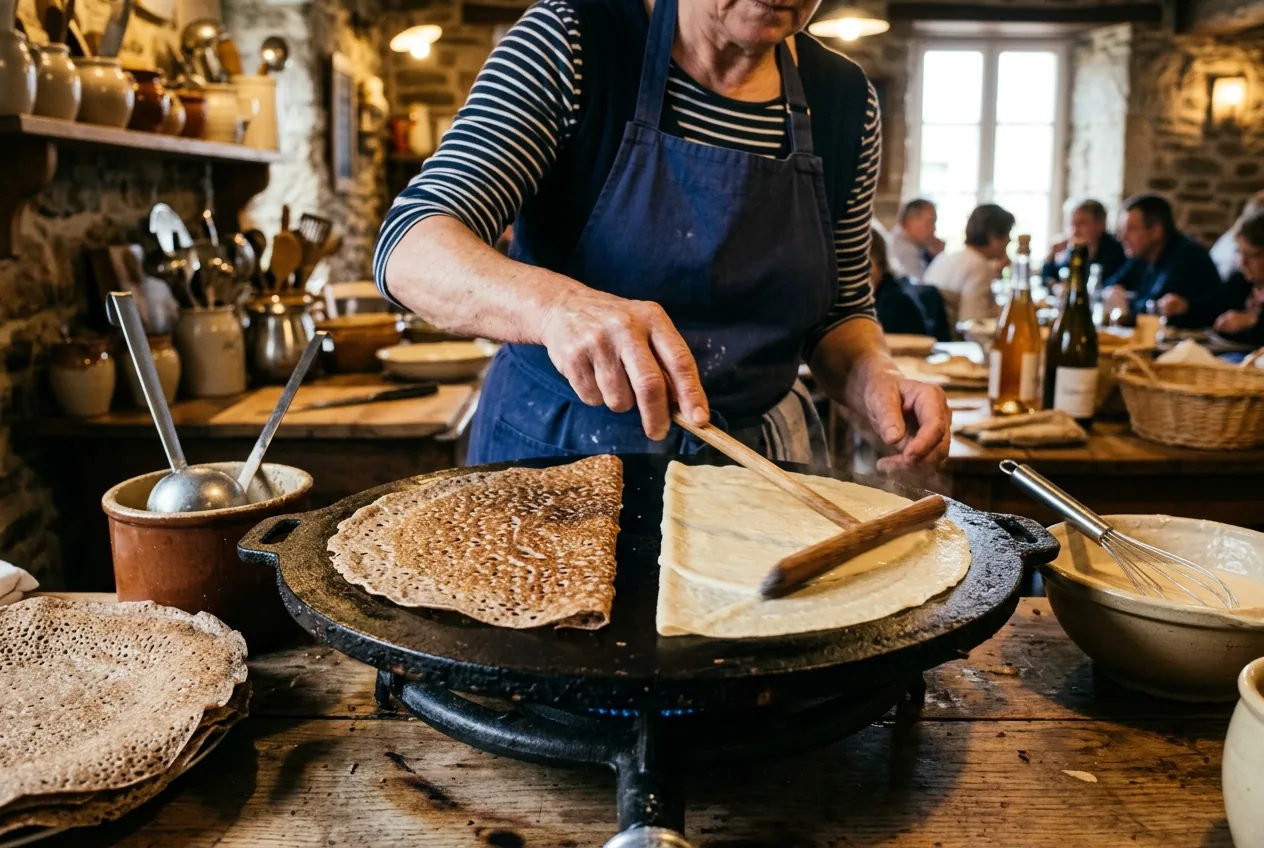 Galette de sarrasin — illustration générée par IA