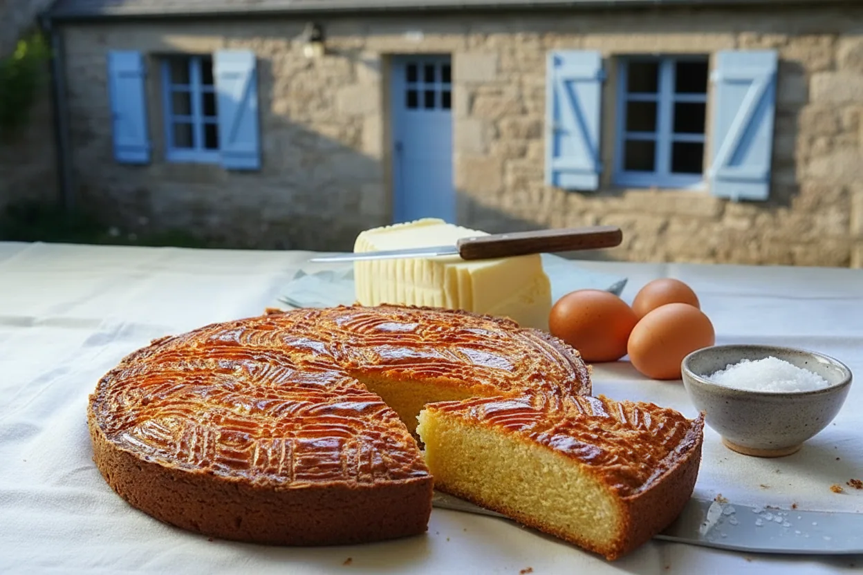 Gâteau breton — illustration générée par IA