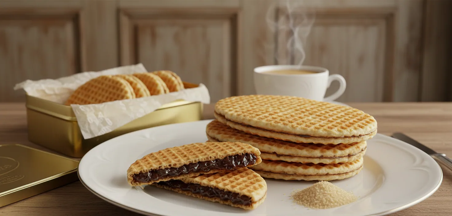 Gaufre flamande fourrée — illustration générée par IA